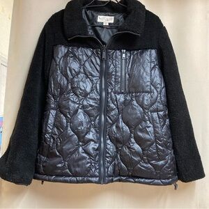 Koolaburra Black Puffer Teddy Bear Jacket SZ L